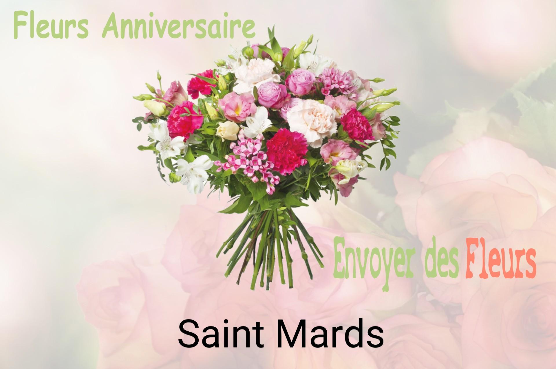 Bouquet de fleurs d’anniversaire livré à Saint-Mards
