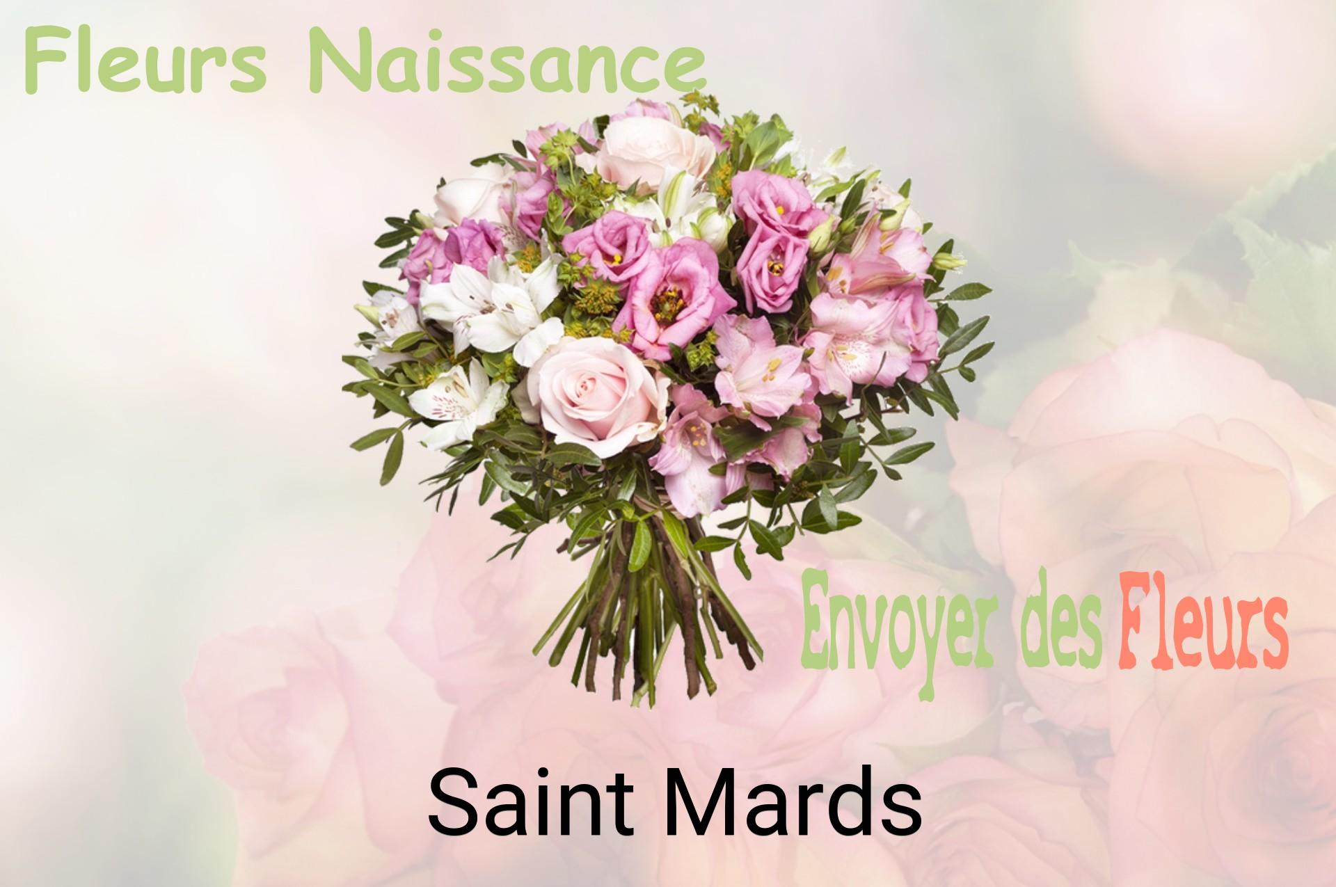 Bouquet de fleurs de naissance livré à Saint-Mards